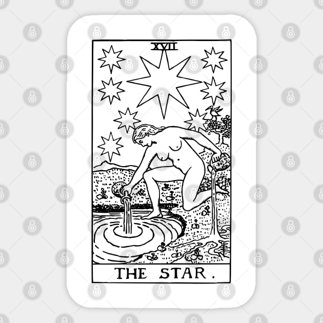 Tarot Card - Star Sticker by isstgeschichte